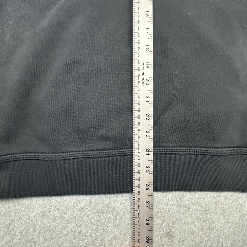 Nike Mens XL Embroidered Swoosh Hoodie Faded Black Pullover Fleece Sweatshirt - Picture 8 of 12